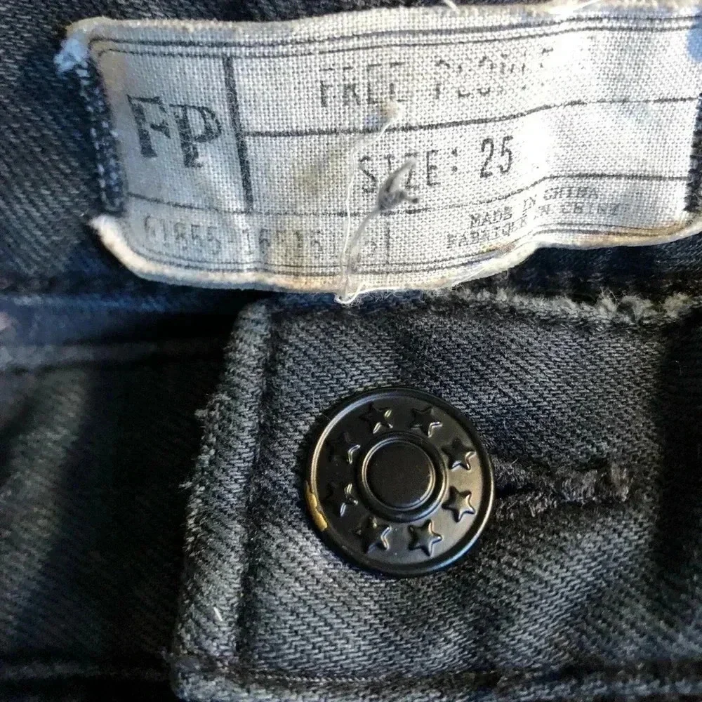 Free People patch jean